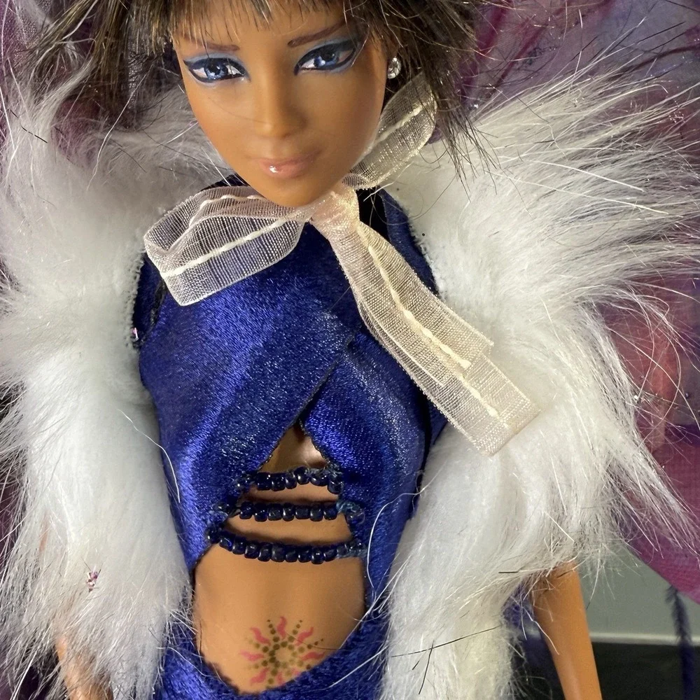 OOAK Custom Barbie Purple Blue Fairy Pixie W Wings 12